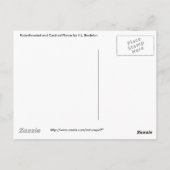 Ruby-keel en kardinaalventilator briefkaart (Achterkant)