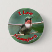 Ruby-keel Flutters Love Button (Voorkant)