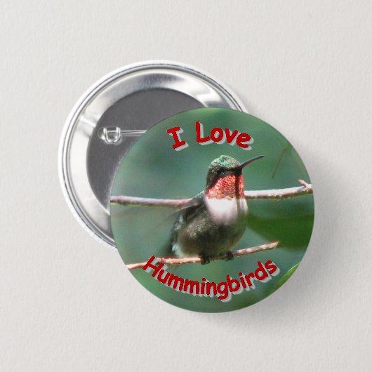 Ruby-keel Flutters Love Button (Voorkant /achterkant)