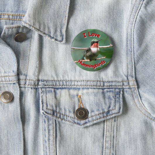Ruby-keel Flutters Love Button (In situ)