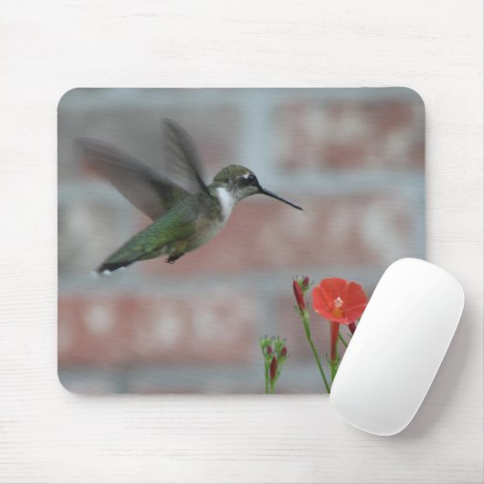 Ruby-keel & Morning Glory Mousepad Muismat (Met muis)