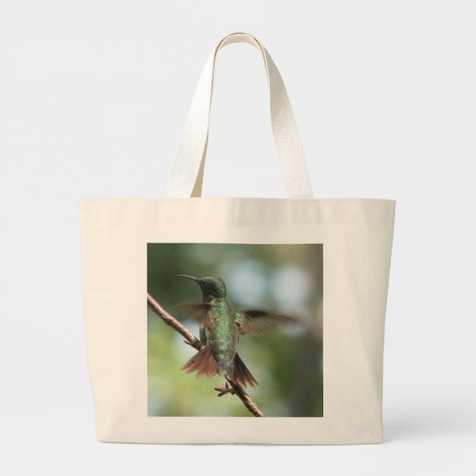 Ruby-keel neemt Wing Bag Grote Tote Bag (Voorkant)