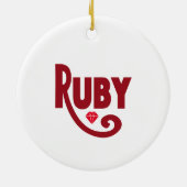 Ruby Keramisch Ornament (Achterkant)