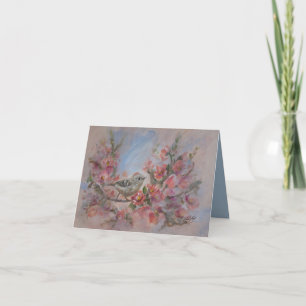 Ruby Kinglet 4" x 5.6"  Verjaardag/ Bedankkaart