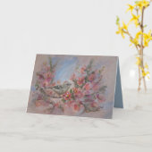 Ruby Kinglet Bird Kaart (Gele Bloem)