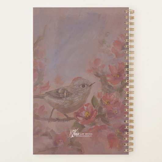 Ruby Kinglet Bird Planner (Achterkant)