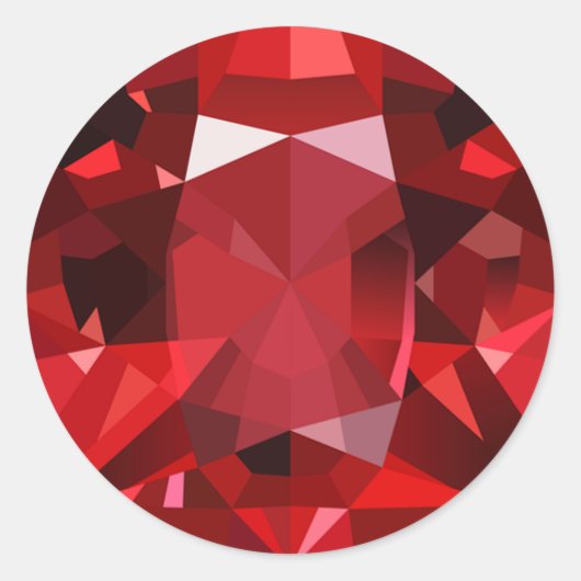 Ruby klassieke round sticker (Voorkant)