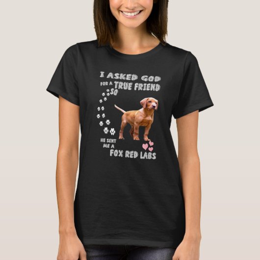 Ruby Labrador Dog Mam Pap Quote Kostuum Schattige T-shirt (Voorkant)