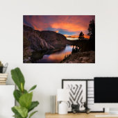 Ruby Lake Sunset - John Muir Trail - Sierra Nevada Poster (Thuiskantoor)