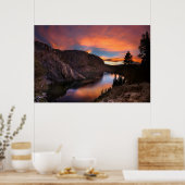 Ruby Lake Sunset - John Muir Trail - Sierra Nevada Poster (Keuken)
