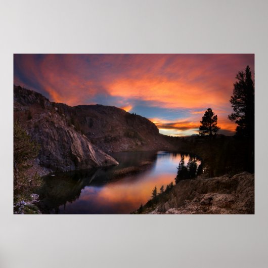 Ruby Lake Sunset - John Muir Trail - Sierra Nevada Poster (Voorkant)