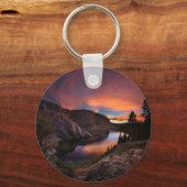 Ruby Lake Sunset - John Muir Trail - Sierra Nevada Sleutelhanger (Voorkant)