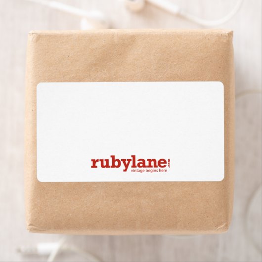 Ruby Lane Grote Verzendlabels w / Logo Etiket (Insitu)