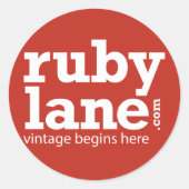Ruby Lane Ronde Stickers (Voorkant)