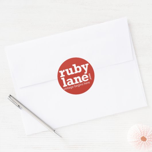 Ruby Lane Ronde Stickers (Envelop)
