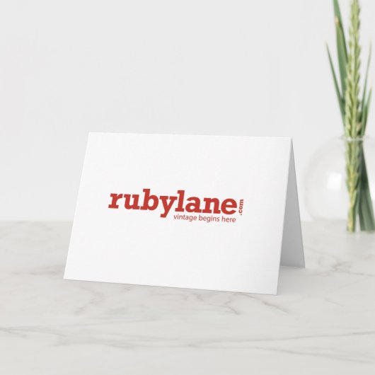 Ruby Lane Thank You Card - 7" x 5" Bedankkaart (Voorkant)