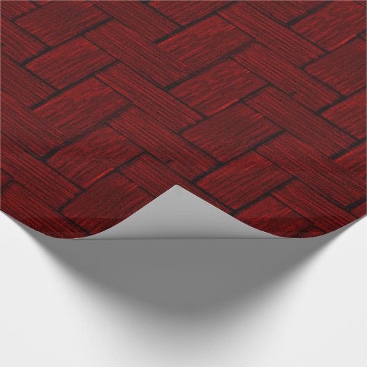 Ruby Lincoln Logs Wrapping Paper Cadeaupapier (Hoek)
