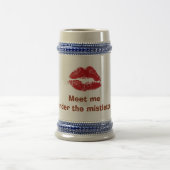 RUBY LIPS= "MEET ME ONDER MISTLETOE" STEIN BIERPUL (Center)