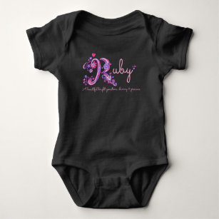 Ruby meisjes naam en betekenis R baby apparel Romper