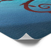 Ruby Mermaid Poster Print (Hoek)