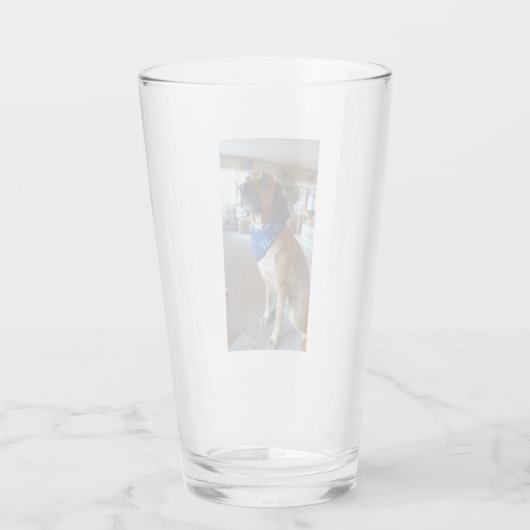 Ruby met haar Bandana Glas (Achterkant)