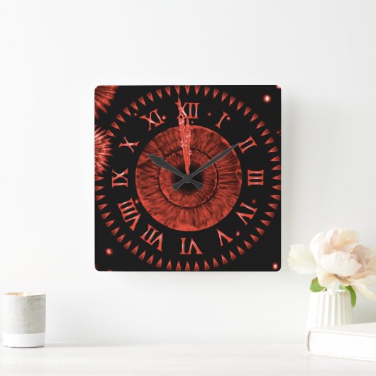 Ruby Midnight Clock Vierkante Klok (Huis)