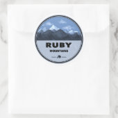 Ruby Mountains Nevada Kamperen Ronde Sticker (Tas)