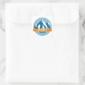 Ruby Mountains Nevada Stars Moon Vierkante Sticker (Tas)