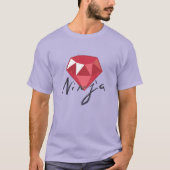 Ruby Ninja Gemstone Geek Shirt (Voorkant)
