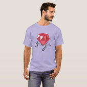 Ruby Ninja Gemstone Geek Shirt (Voorkant volledig)