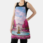 Ruby Oasis - Rode bomen en fonteinkoken Schort (Insitu)