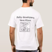 Ruby-ontwikkelaars hebben klas t-shirt (Achterkant)