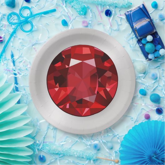 Ruby Paper-Borden Papieren Bordje (Feest)