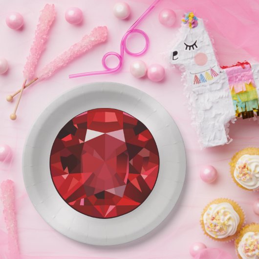 Ruby Paper-Borden Papieren Bordje (Feest)