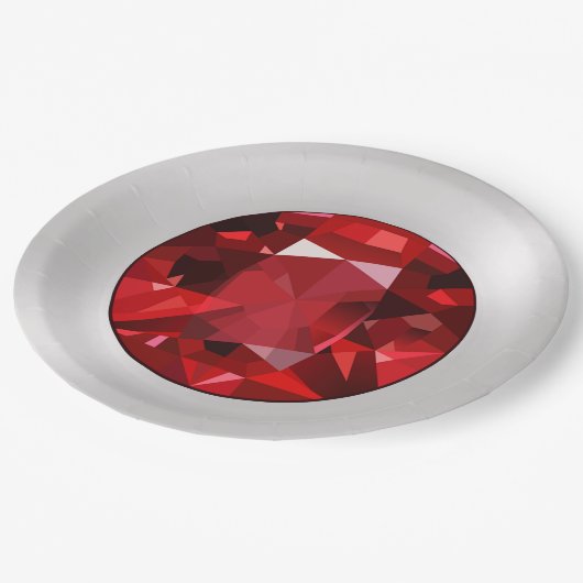 Ruby Paper-Borden Papieren Bordje (Gekanteld)