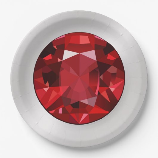 Ruby Paper-Borden Papieren Bordje (Voorkant)