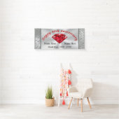 Ruby Personalized 40th Wedding Jubileum Banner (Insitu)