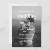 Ruby Photo Modern Wedding Kaart (Voorkant)