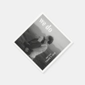 Ruby Photo Modern Wedding Servet (Hoek)