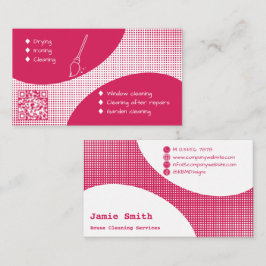 Ruby Pink Classy Cleaning Service Visitekaartje