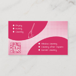 Ruby Pink Classy Cleaning Service Visitekaartje