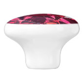 Ruby Pink Red Gem Pattern Keramische Knop (Zijkant)