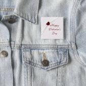 Ruby Pink Valentijnsdag Button (In situ)