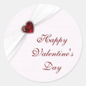 Ruby Pink Valentijnsdag Sticker (Voorkant)
