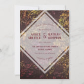 Ruby Plant Wall Wedding Kaart (Voorkant)