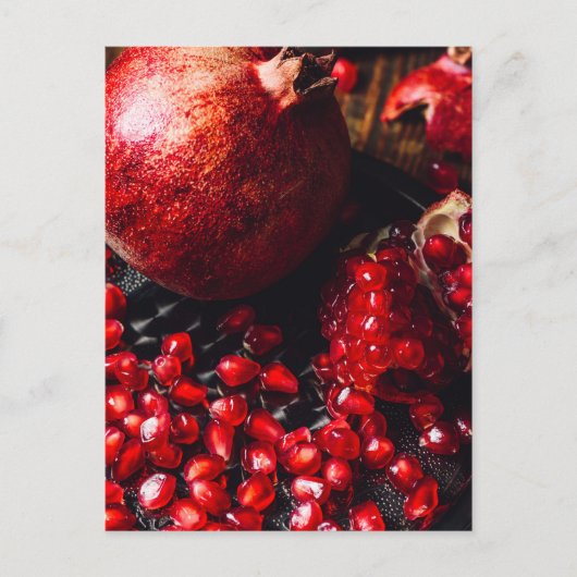 Ruby pomegranate briefkaart (Voorkant)