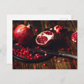 Ruby pomegranate briefkaart (Voorkant / Achterkant)