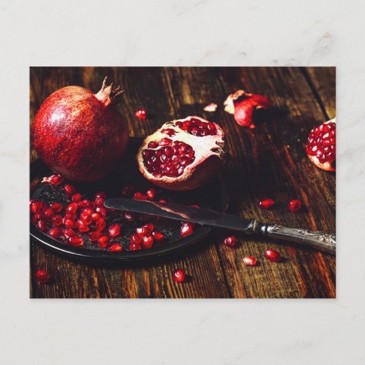 Ruby pomegranate briefkaart (Voorkant)