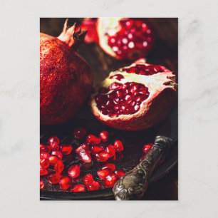 Ruby pomegranate briefkaart