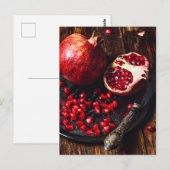 Ruby pomegranate briefkaart (Voorkant / Achterkant)